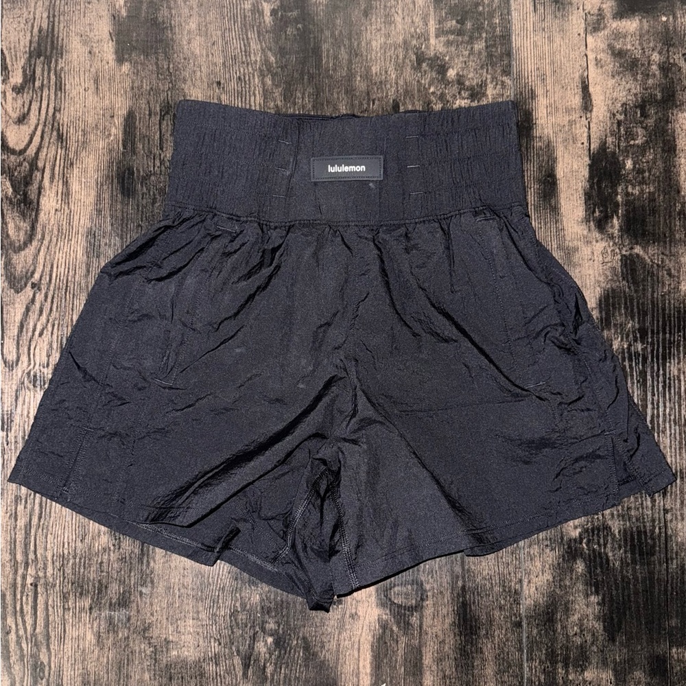 Lululemon Black High-Waisted Athletic Shorts